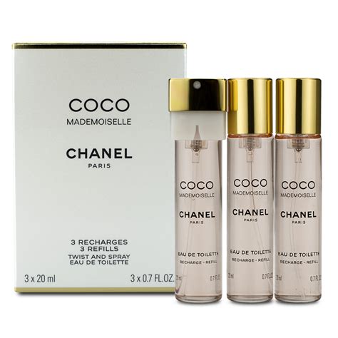 confezione profumo coco mademoiselle chanel|coco mademoiselle refill.